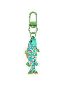 Cute Little Fish Acrylic Keychain, 2D Acrylic Fish Bag Charm, Colorful Beach Theme Keychain, Bohemian Key Accessory, Versatile Bag Pendant, Full Of Summer Beach Vibe, Suitable For Backpack, Wallet, Phone, Earphone, Car Hanging, Cute Daily Accessory And Gift, Unique Birthday Gift, Vacation Gift, Party Gift, Teacher Gift, Summer Gift - Multicolor - View 15
