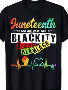 Juneteenth Blackity Heartbeat Black History African America T-Shirthaut Chic - 1 - Ver 1
