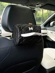 創意蝴蝶結車用面紙收納盒、車用面紙裝飾袋、車內面紙袋、車用面紙盒、面紙裝飾袋 - 蝴蝶結 - 查看 2