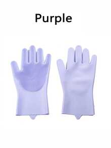 1/2 This Product Is Made Of Silicone And Is Heat-Resistant. It Is Designed To Be Worn When Bathing Cats And Dogs, And Can Also Be Used For Washing Dishes And Cleaning. It Is A Household Kitchen Item As Well As A Pet Product, Offering Multiple Colors. - Multicolor - View 16