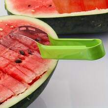Watermelon Slicer Fruit Divider Multifunctional Melon Cutter Convenient Large Fruit And Vegetable Slicer Easy Cut Stainless Steel Watermelon Slicer Watermelon Cube Slicer Watermelon Fruit Divider Watermelon Ball Scoop Tool Summer Melon Eating Tool - Multicolor - View 6