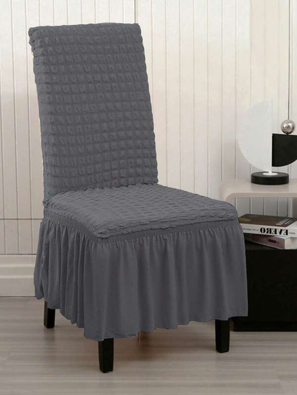 1pc Or 4pcs Bubble Mesh Chair Cover, Soft & Elegant Dust-Proof, High Elasticity, Suitable For Dining Room, Living Room, Hotel And More, Reusable, Multiple Colors Available