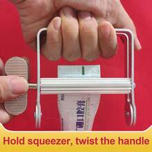 1pc Paint/Toothpaste Squeezer, Suitable For Squeezing Fluid Paints And Toothpastes, This Labor-Saving Paint/Toothpaste Squeezer Can Prevent Waste And Save You Money (Squeezer Only, No Other Accessories Included). - silver - View 7