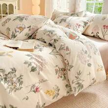 3pc 2026 New "Spring Day" Series, American Floral Print Cotton Bedding Set, 2 Pillowcases + 1 Duvet Cover - Multicolor - View 2