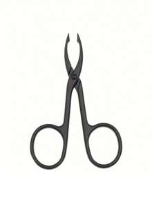 1pc Straight Handle Pointed Tweezers Eyebrow Plucker For Facial Hair Removal And Eyebrow Grooming, New Integrated Zinc Alloy Multi-Function Eyebrow Tweezers Hair Removal Tool Beard Tweezers - Straight Black - View 7