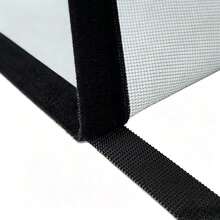 No-Drill Self-Adhesive Screen Window | Self-Adhesive Installation, Ventilation & Mosquito Protection, Multiple Sizes Available, Washable - Black Mesh With Black Trim - View 3