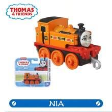 Mattel Mattel Thomas & Friends 全新合金金屬火車套裝，可推行式機車附煤炭車廂，收藏級扮家玩玩具火車，Nia/Ashima/Harold/Salty，3歲以上幼兒，卡通風格 1 件裝，生日聖誕禮物 - 彩色 - 查看 8