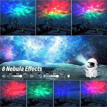 1件 LED星空投影燈，多種星系模式，遙控太空人投影燈，臥室星系投影燈，星系小夜燈，房間裝飾，派對 - 彩色 - 查看 13