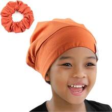 Gorro de dormir con forro de satén sedoso, ajustable, suave, para mujeres y niñas, 2 unidades (negro y gris oscuro) - XS Niños Rosa Caramelo - Ver 10