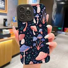 Black-Eyed Mushroom Pattern For Samsung Phone Case - Black - View 2