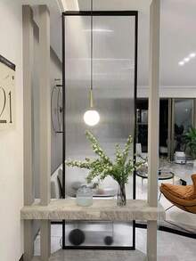 1 Roll Frosted Glass Window Film 44.5cm(17.5in) Wide, Soft Diffused Light Non-Glare, Static Cling Glue-Free Privacy Glass Sticker, UV Protection Anti-Glare, Trimmable And Easy To Remove, Free Installation Tools, Suitable For Home/Office/School/Cabinet Doors/Sliding Doors - Three-dimensional Rainbow Centerline - View 3