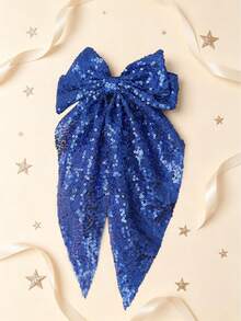 1pc Girls Glitter Bow Hair Clip, Suitable For Party, Wedding, Performance - Multicolor - View 20