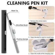 [1 Cleaner Pen And 3-Pairs Ear Tips] Replacement Ear Tips With Noise Reduction Hole Compatible With Pro And Pro 2nd Generation, 3-In-1 Cleaner Kit Compatible With 1 2 3 Pro/Pro 2, Silicone Ear Tips Compatible With Pro (S/M/L) - White-a - View 10