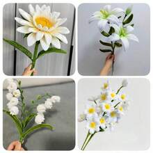White Encrypted Pipe Cleaner Sticks, Creative Handmade DIY Party Decoration, Includes Iron Wire Buds, Suitable For Classroom Decoration, Office Supplies, World Cup Handmade Decoration, Home Decor, Graduation Gifts, Friends Gifts - Multicolor - View 8