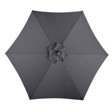 Waterproof UV-Protected Patio Umbrella, 7.5ft Outdoor Shade With Sturdy Iron Frame - 1 - View 6