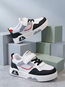 1雙舒適易穿時尚輕量網布休閒運動鞋，柔軟，適合戶外玩耍、週末旅行與日常上學穿著 - 黑色 - 查看 4