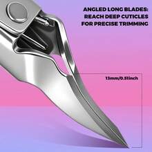 1pc 3-In-1 Oblique Large Opening Nail Clipper With Nail File, Specialized For Thick Hard Nails Of Elderly, Adult Ingrown Nail Trimmer, Portable Sharp Effort-Saving Nail Care Tool For Home Use - Specification - View 1