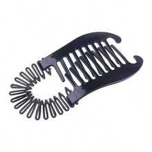 1pc/2pcs Hair Claw Women Hair Comb Banana Clip Hair Riser Claw Hair,Bun Extension - Multicolor - View 2