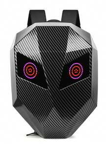 Rider/Biker Backpack LED Backpack Display Backpack Expandable Storage Helmet Motorcycle Backpack Cyberpunk Style Motorcycle Rider Backpack LED Display Bag Released For Motorcycles, Customizable Smartphone-Operated LED Design For Unlimited Creativity - View 14