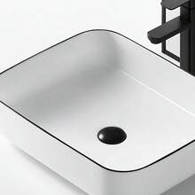 CONTRA PARA LAVABO DE BAÑO DE 1-1/4" TIPO PUSH COLOR NEGRO MATE - Negro Mate - Ver 2