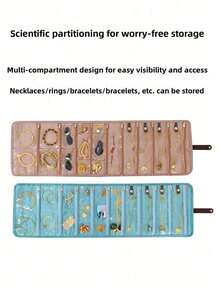 Elegant Heavy-Duty Storage & Organization With Anti Tangle Design For Secure Packing Practical Hanging Jewelry Organizer For Frequent Travelers Elephant Shaped Jewelry Storage Box Pack Accessories Fast For Vacations Jewelry Holder Jewellery Storage - Multicolor - View 10