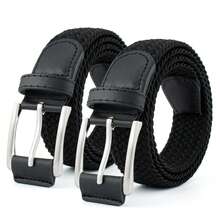Sabuk Pria Casual Kerja - Hitam - View 27