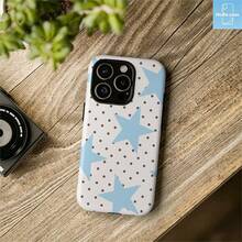 HoBa case 1pc Polka Dot Color Block 2-In-1 Soft Film Full Coverage Hard Phone Case, Compatible With Galaxy A23/A24/A25/A32/33/S25, Compatible With Apple 7/8/11/12/13/14/14Plus/15/15Plus/16/16Plus/7/8Plus/17/17Pro, Korean Style Fashionable & Fun Phone Case, Elegant Design Unisex, Ideal Gift For Girlfriend On Easter, Spring, Birthday - Mixed Color 1 - View 6