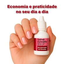 Kit 02 Gota Salva Esmalte Recuperador De Esmalte Cora - Vinho - Visão 4