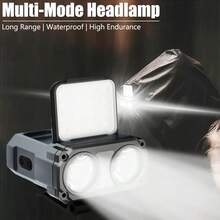 1PC LED Headlight Rechargeable Portable Rotating Hunting Flashlight For Outdoor Camping Fishing Home Lighting - Headlamp - View 5