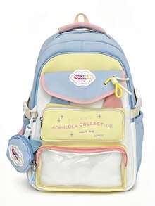 New Back To School & Graduation Season Elegant Cute Fashion Versatile Couple Travel Large Capacity Multifunctional Backpack (Accessories Not Included) - Multicolor - View 14