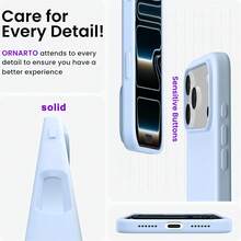 液態矽膠 3 層全包覆軟膠手機殼，適用於 iPhone 17 Pro 17 Pro Max 17，清新夏季配色，防震保護殼附防刮微纖維內裡，相容 iPhone 13 11 16 Pro Max 15 14 Plus 12 Mini XS Max 7 8 Plus - 新天藍 - 查看 11