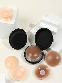 2/6/10 Comfortable Soft Texture Nipple Covers - Gift Box, Multiple Colors Available, Seamless Bra Pads For Women, Provides Targeted Protection, Bare-Skin Feel, Can Be Paired With Bras, Lingerie And More - Multicolor - View 4