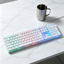 1pcs Multi-Color RGB Wired USB Mouse, Keyboard And Mouse, Keyboard, PC Gaming, Office Desk Accessories For Desktop Laptop - View 4