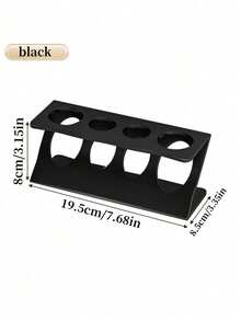 1pc Bathroom Countertop Toothbrush Holder, White And Black Available, Multifunctional Home Bathroom Accessory, Travel Toothbrush Holder And Desktop Storage Rack - Multicolor - View 10