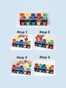 10pcs/1pc - Permainan Gelas Pesta, Permainan Tebak Setengah Gelas, Permainan Tebak Buta Dua Pemain yang Menyenangkan, Latihan Memori dan Logika, Tebak Warna yang Menyenangkan, Permainan Pengenalan Pencocokan, Mainan Belajar Tebak Buta yang Menyenangkan, Mengembangkan Kemampuan Kognitif, Keterampilan Motorik Halus dan Koordinasi Mata-Tangan, Cocok untuk Kembali ke Sekolah, Pesta, Pertemuan Keluarga dan Pendidikan Dini, Pilihan Sempurna untuk Hadiah Liburan dan Permainan Pesta - beraneka warna - View 8