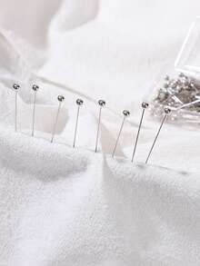 1 Box Scarf Accessories Hijab Pins - Silver - View 2