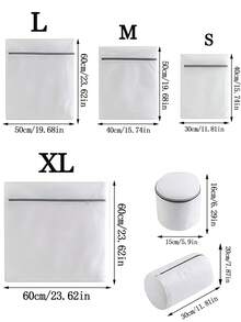 1件/2件/3件/4件/6件 精緻洗衣袋,適用於清洗大件衣物,圓筒洗衣袋,強效保護,防止變形與損壞,可固定衣物,防止洗衣機高速旋轉時過度拉伸與纏繞,從而避免變形。同時也能保護衣物的鈕扣、拉鍊等配件不被刮傷或脫落 - 多色 - 查看 3