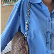 1pc Metal Chain Strap For Underarm Bag Modification, Extended Shoulder Strap Decor Accessory For Mahjong Bag And Dionysus Bag, Single Purchase, Underarm Crossbody Shoulder Strap Chain For Handbags, Bag Accessories, Modification Decorative Metal Chain - Multicolor - View 2