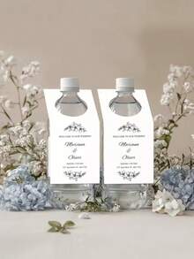 Nhãn dán chai nước đám cưới cá nhân hóa, nhãn dán chai tùy chỉnh ảnh và văn bản, nhãn quà tặng tiệc tùy chỉnh tên, nhãn đồ uống đám cưới, trang trí tiệc sinh nhật, phụ kiện tiệc cô dâu, nhãn quà tặng cá nhân hóa - Nhiều màu - Xem 4