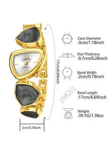1pc Women's Quartz Watch, Fashion Casual Minimalist Scale Polygon Dial, Suitable For Daily Wear, Party Decoration, Valentine's Day, Mother's Day, Graduation Season, Anniversary, Various Holiday Gifts For Girlfriend And Mother - Multicolor - View 4