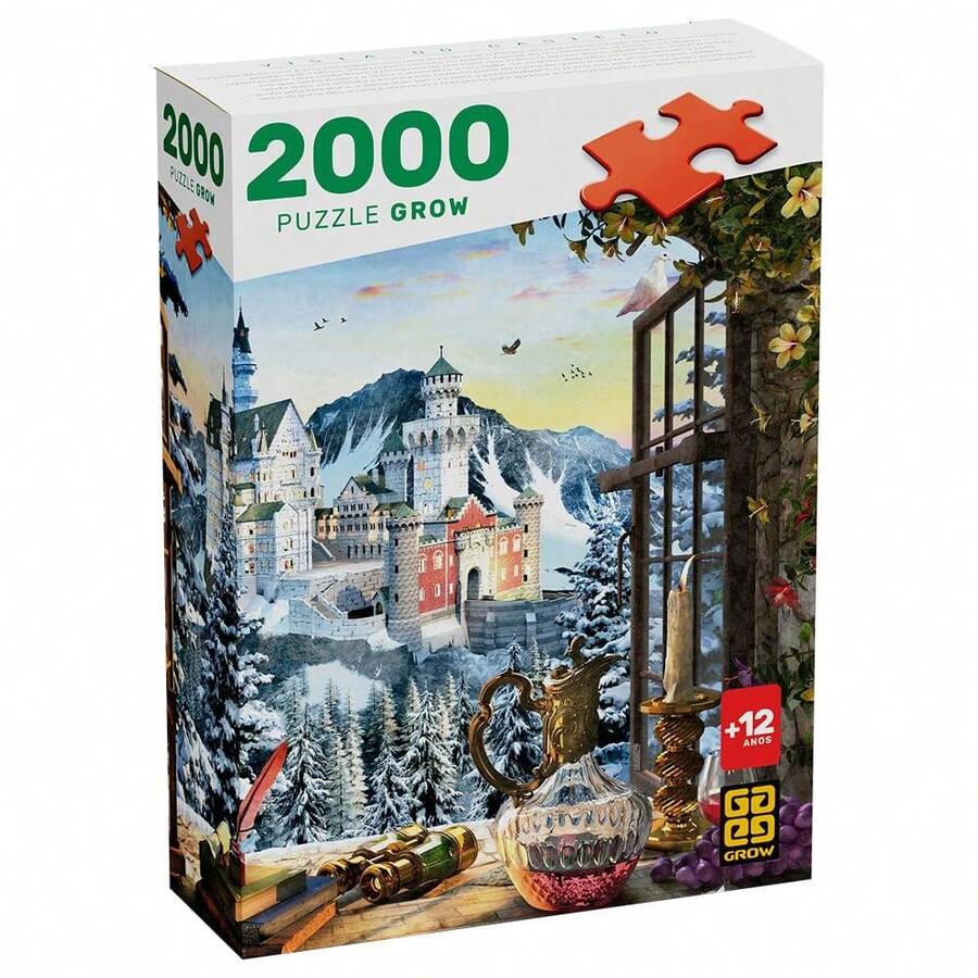 Loja Grow 2000 Piece Puzzle Castle View - Multicolor - Ver 1