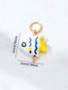 Mixed Color Ocean Animal Floral Fruit Shaped Pendants DIY Earrings Bracelets Necklaces Jewelry Making Accessories - Multicolor - View 11