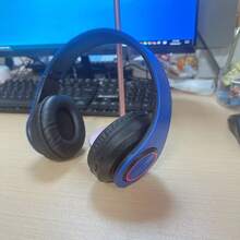 Leuchtende kabellose Over-Ear-Kopfhörer, bunte LED-Lichter, bequeme faltbare Kopfhörer mit Ohrmuscheln, integriertes Mikrofon, FM-Radio, SD-Kartenslot, kabelgebundene Verbindung, geeignet für Lernen/Tablet/Computer/TV/Handy, Geburtstags-/Jungen-/Mädchen-Geschenk, Reise-Essential - Übersicht 13