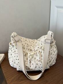 Bolso Tote Grande para Mujeres, Nuevo Diseño de Moda Bolso de Hombro, Estilo Elegante con Textura - Multicolor - Ver 8