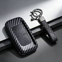 ABS碳纖維汽車遙控鑰匙保護殼外殼，適用於Land Rover Range Rover Sport Evoque Freelander Velar Discovery 4 XE XJ XF Guitar - A - 查看 1