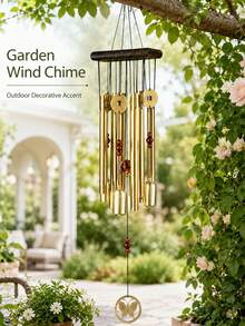 Extra-Large Antique Metal Outdoor Wind Chimes  - Soothing Melodic Tones, Durable Outdoor Tubing - Perfect For Patio Decoration, Garden, Patio, Home Décor, Ideal For Relaxation & Meditation.Home And Store Decorations, Hanging On Balcony Etc. - Copper Coin - View 12
