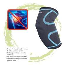 MAXFIT SPORTS Maxfit Hz001 Sports Compression Elastic Elbow Support For Injuries - Blue - View 2