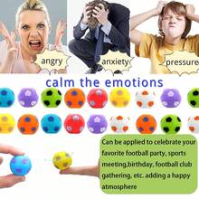 Children Birthday Party Favors Goodie Bag Stuffers, Finger Rotatable Soccer Ball , Sensory Stress Relief Toys, Anti-Stress Fidget Balls For Kids Random Color - Multicolor - View 5