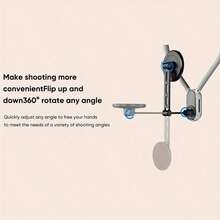 Magnetic Chest Mount Holder For Action Camera, Smartphone, First-Person Vlogging, Anti-Shake Live Streaming - Grey - View 5