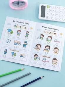 Children's Fun Logic Sorting Reading Book, Educational Animal Fruit Daily Object Recognition Early Learning Book, Back To School Season Math Extracurricular Tutoring Material, Teacher Classroom Reward Notebook - Multicolor - View 5